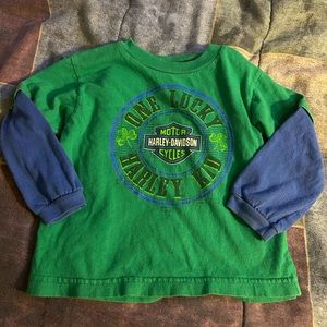 Harley Davidson shirt size 2T, from a smoke free home